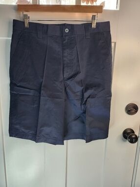Men's Flat Front Navy Shorts - Clean Everyday Style